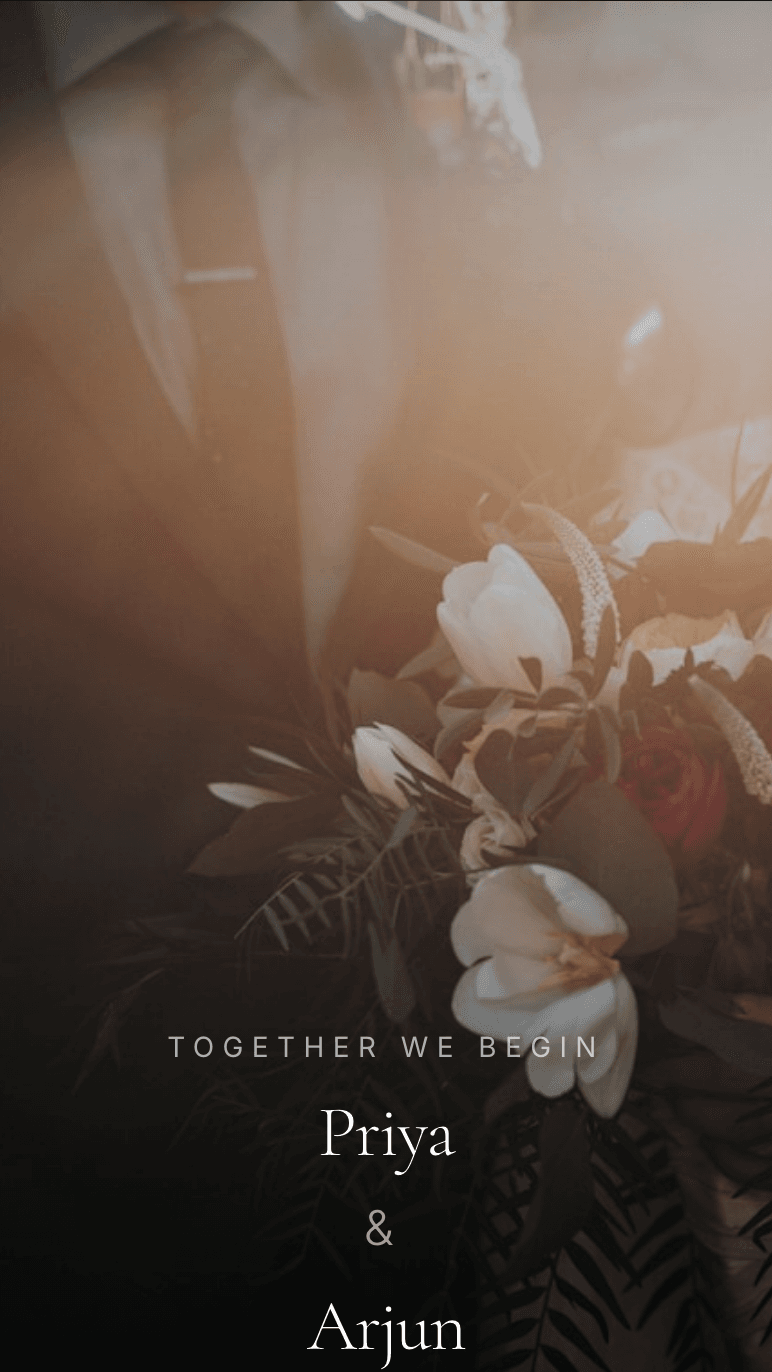 Gujarati —  wedding invitation website design